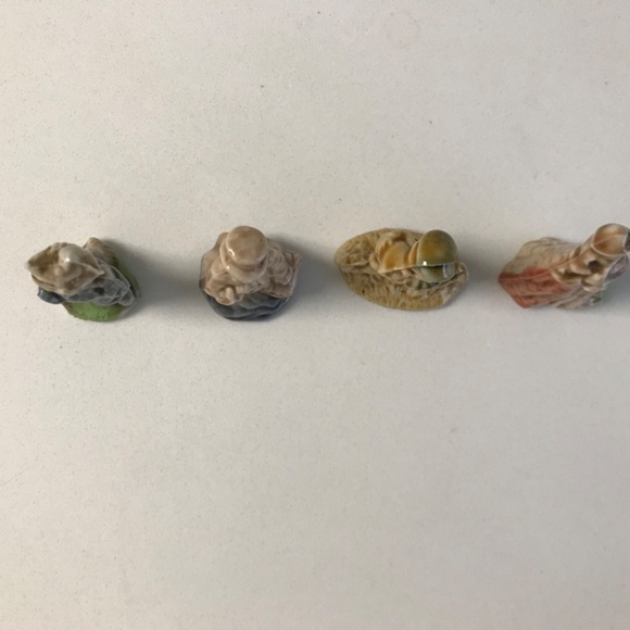 Vintage Wade Whimsies Nursery Rhymes Lot of 4 Red Rose Tea Figurines 1971 - Picture 2 of 5